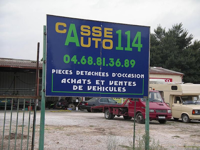 Aperçu des activités de la casse automobile CASSE AUTO 114 située à SAINT-ANDRE (66690)